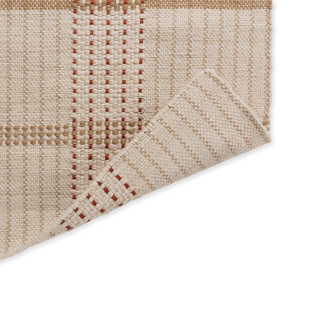 Tapis d’extérieur Zona terre cuite motif point | Taille: 160 × 230 cm