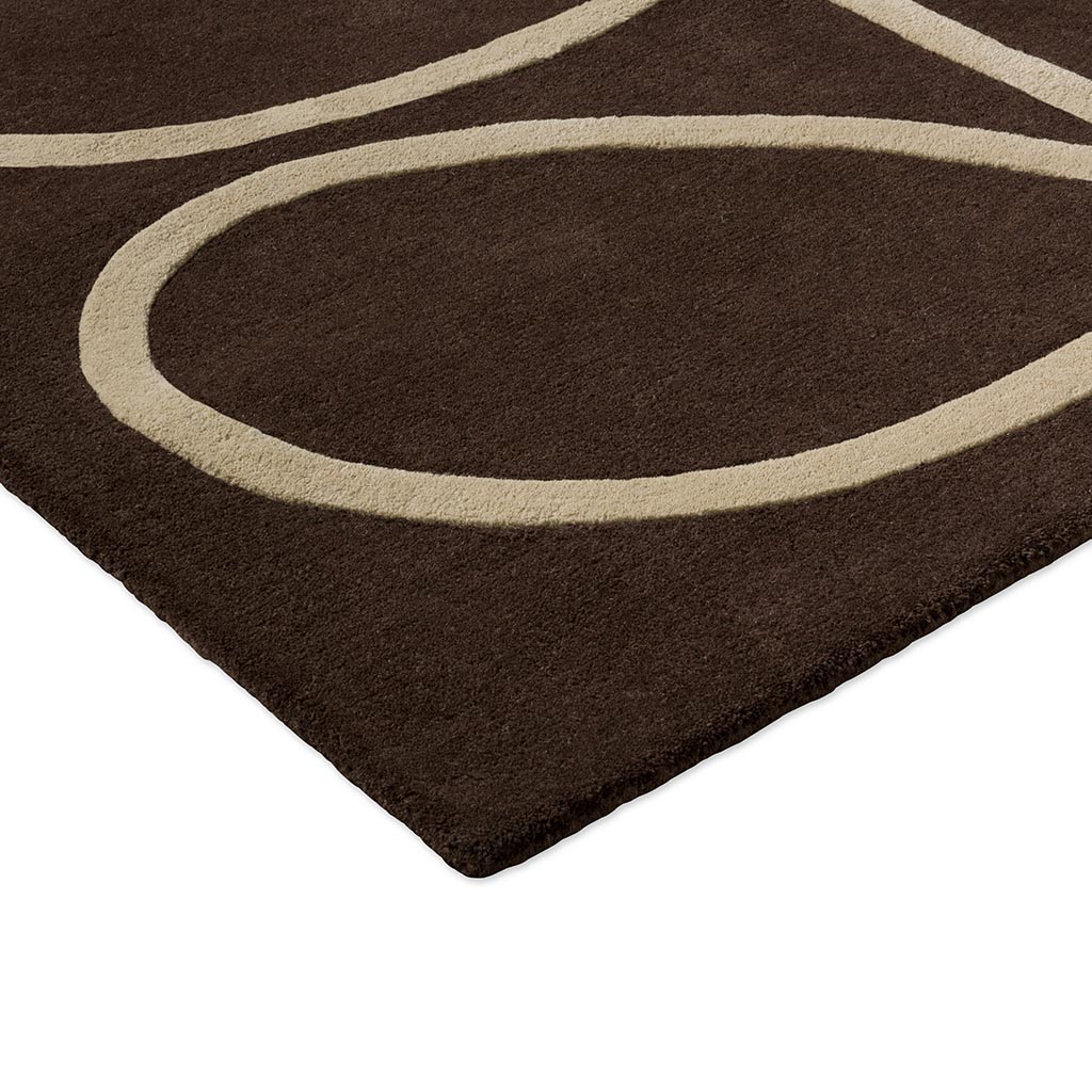 Giant Linear Stem Walnut premium vloerkleed