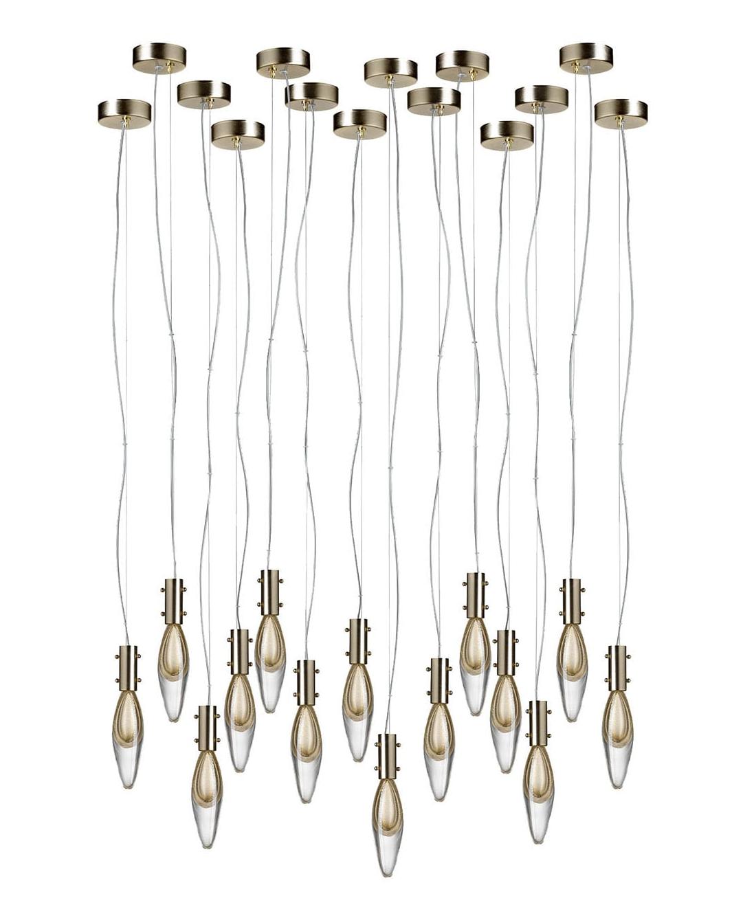 Suspension Murano Drops 14 lumières