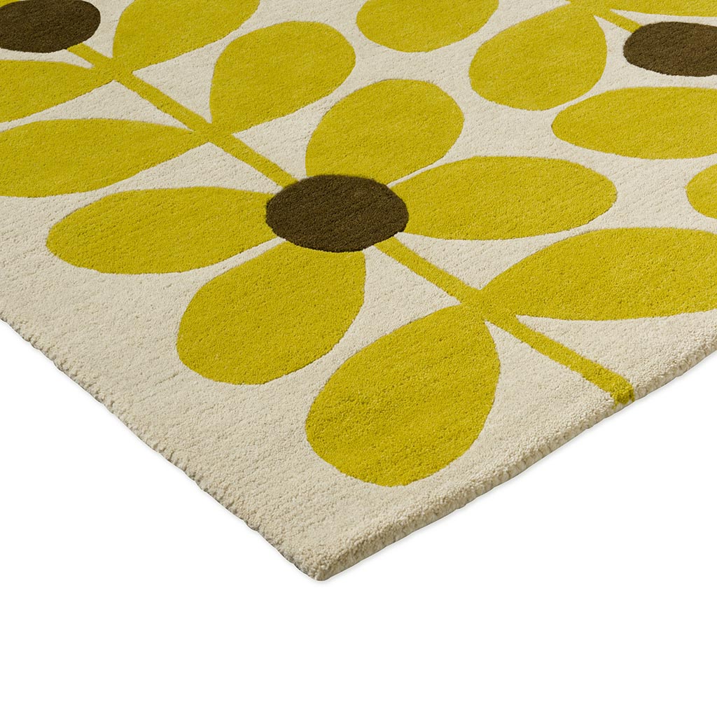 Tapis Sixties Stem jaune design | Taille: 120 × 180 cm