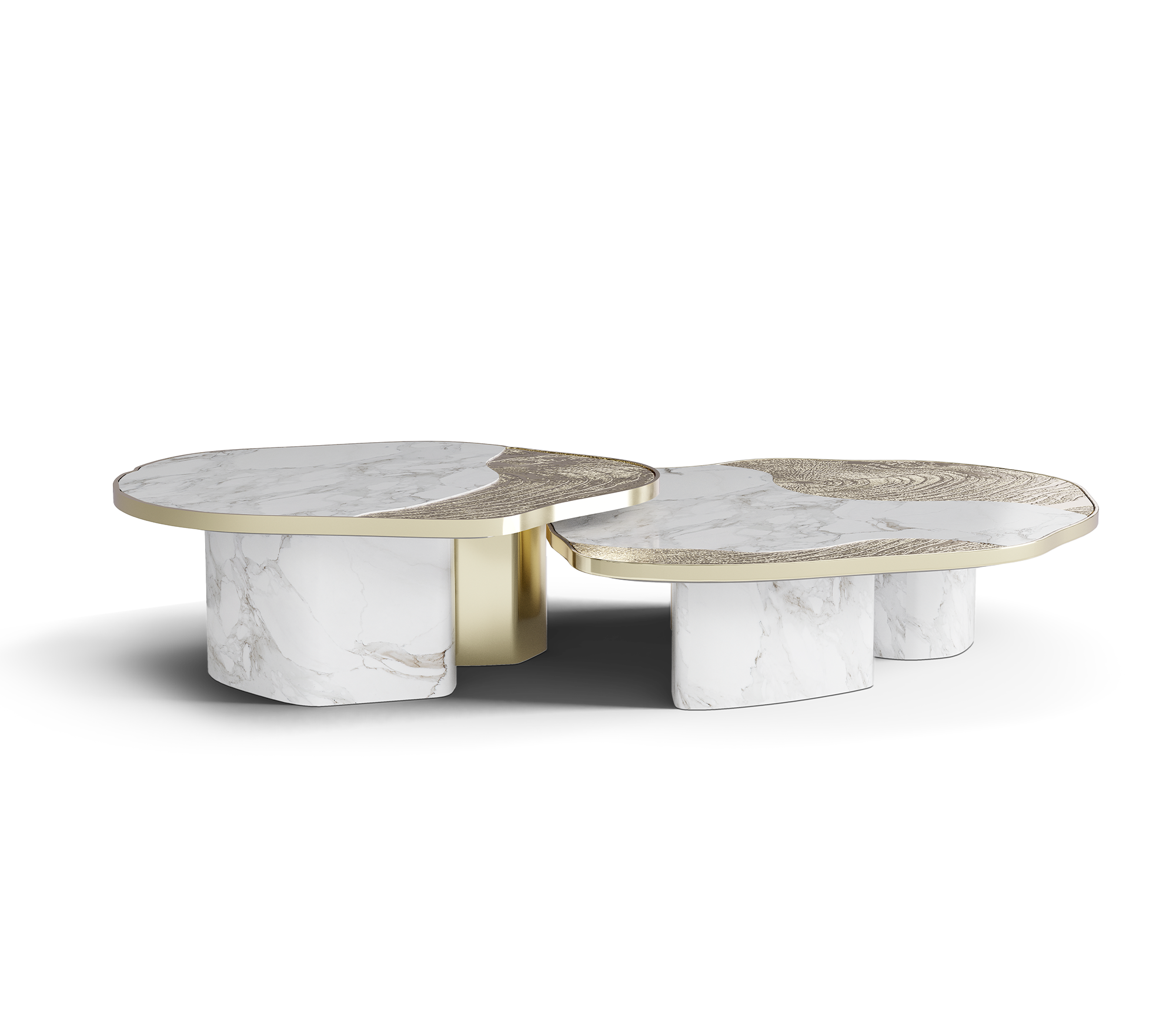 Athena goud marmer & goud tafelset