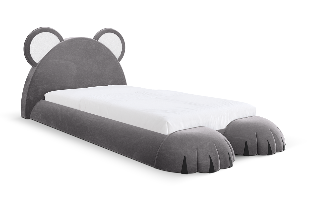 Pluizige welp bed