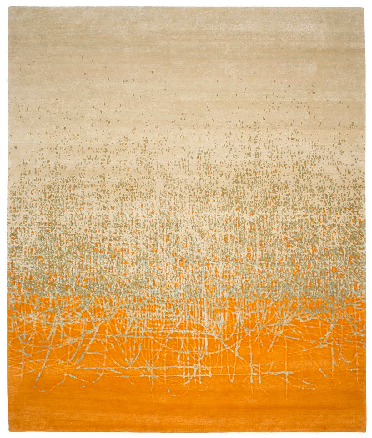 Tapis Ballpoint Art 5 beige jaune | Taille: 300 × 400 cm