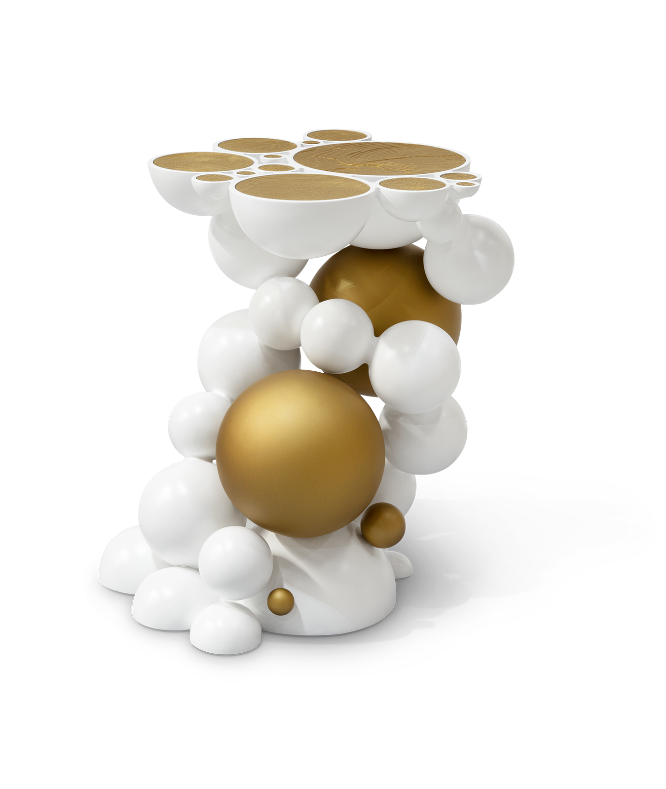Orbit witte bijzettafel