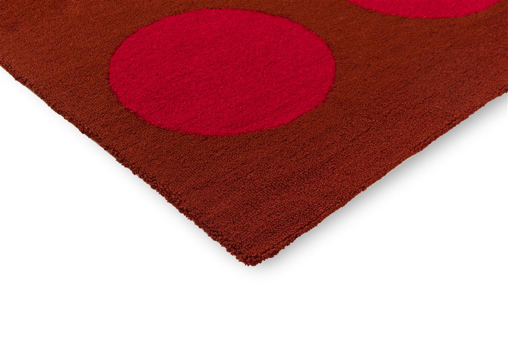 Tapis d’extérieur Festival Dots rouge | Taille: 250 × 350 cm