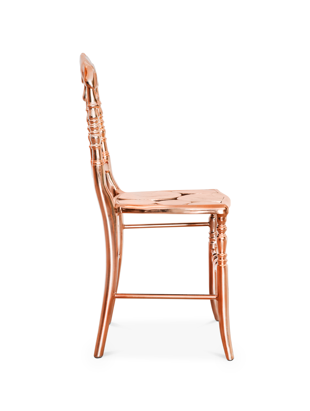 Chaise d’accent Empyrean cuivre