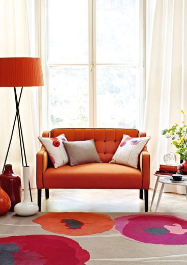 Tapis Sanderson Poppies rouge