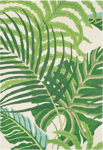 Sanderson Manila groen tapijt | Maat: 250 × 350 cm