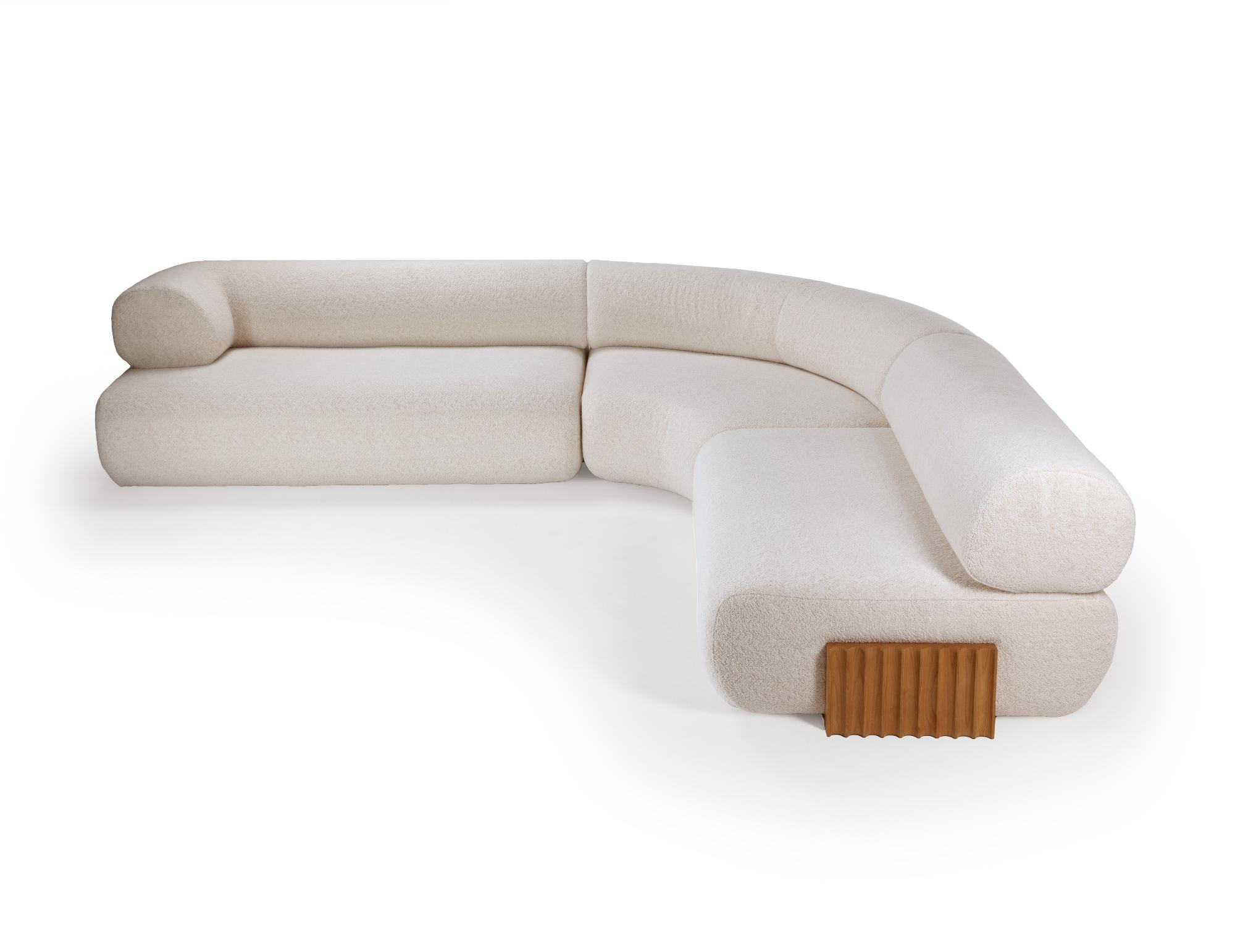 Canapé modulable en bois Carmel