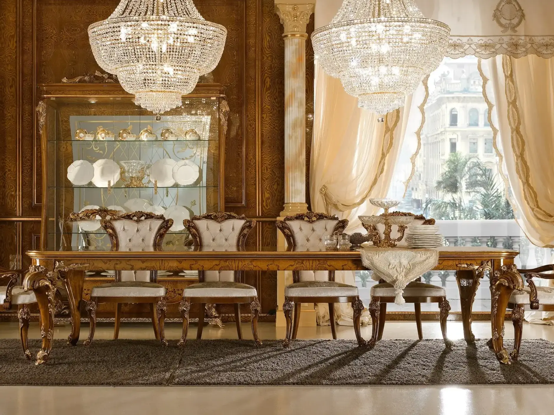 Table à manger italienne de luxe