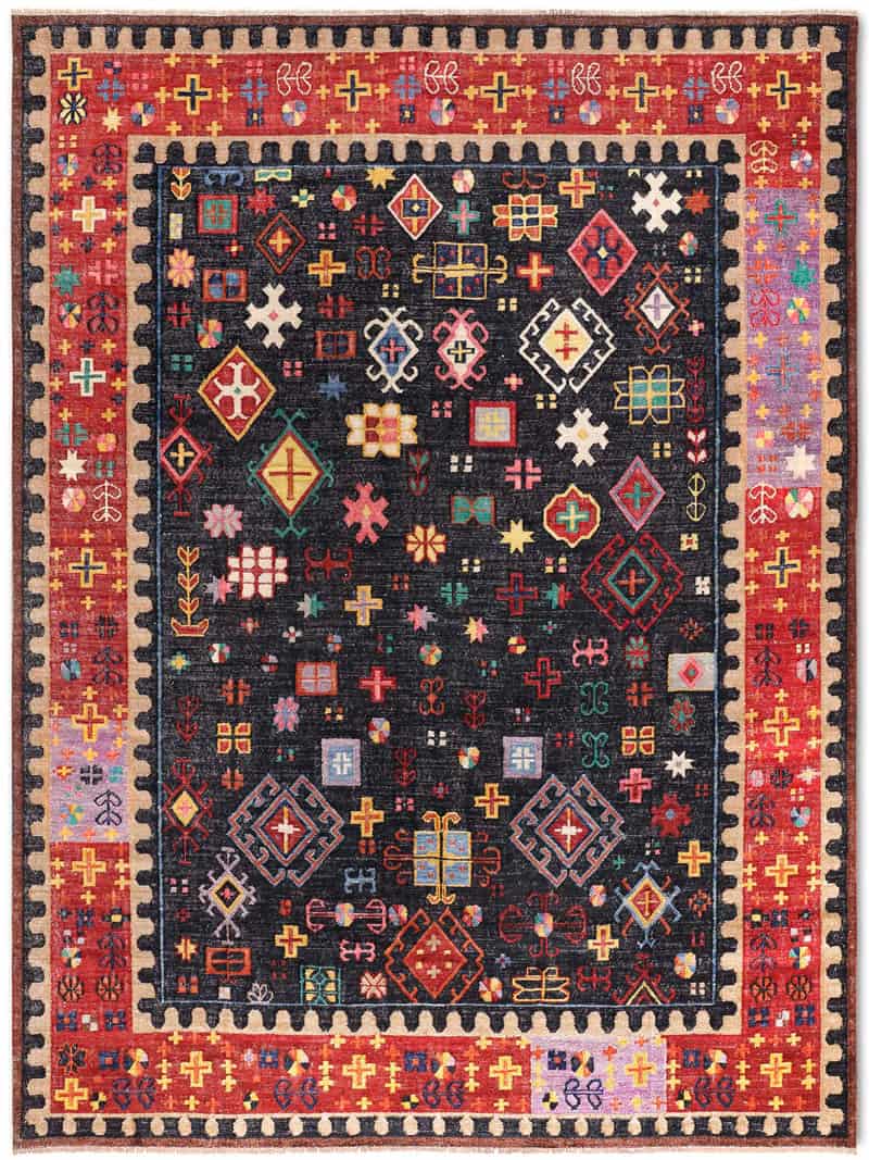 Flatweave handgemaakt luxe vloerkleed | Maat: 140 × 210 cm