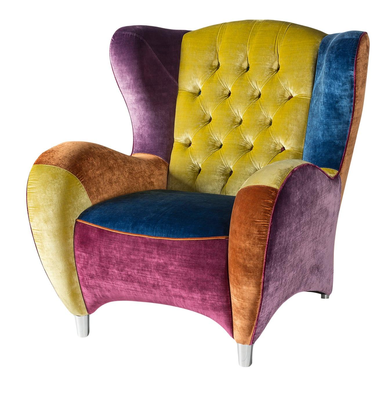 Fauteuil multicolore Schinke