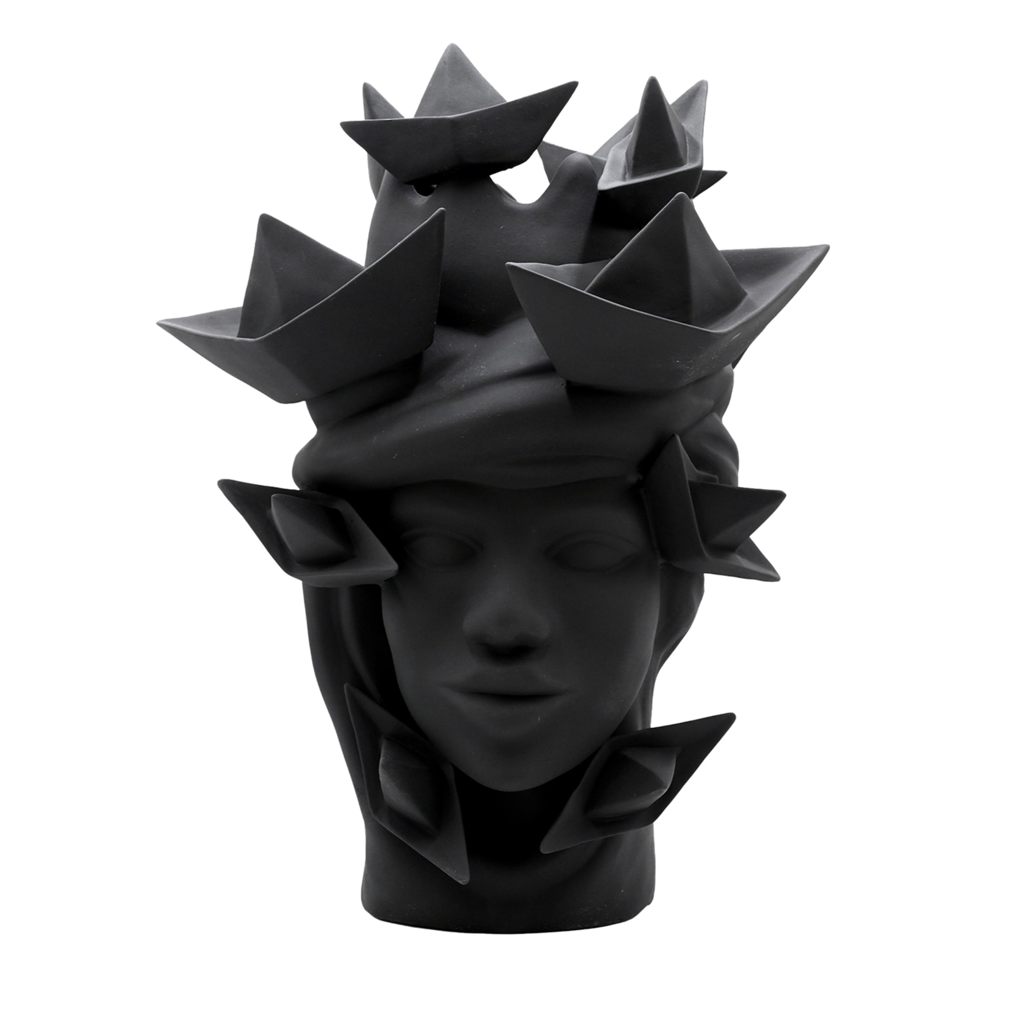 Sculpture gris foncé Moorkop