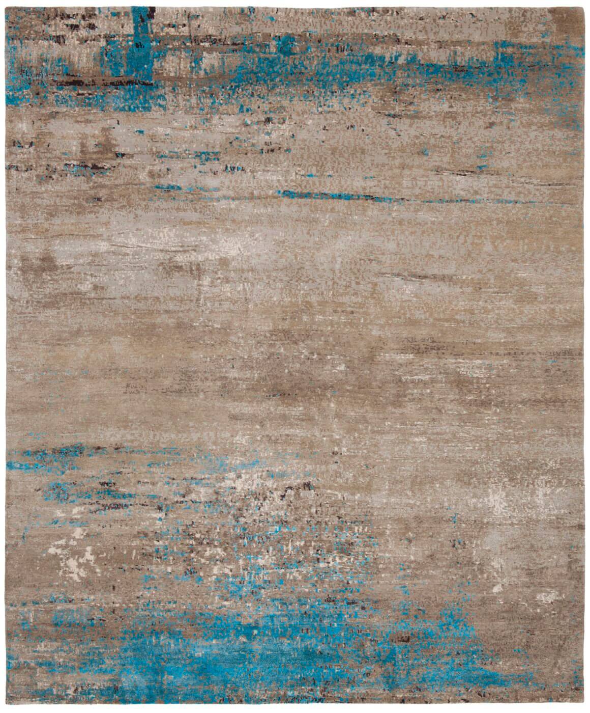 Tapis Artwork 19 multicolore bleu