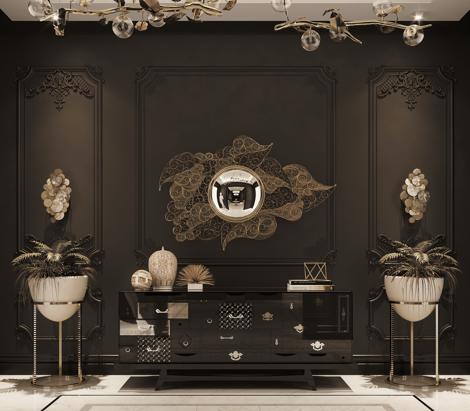Buffet Miro noir