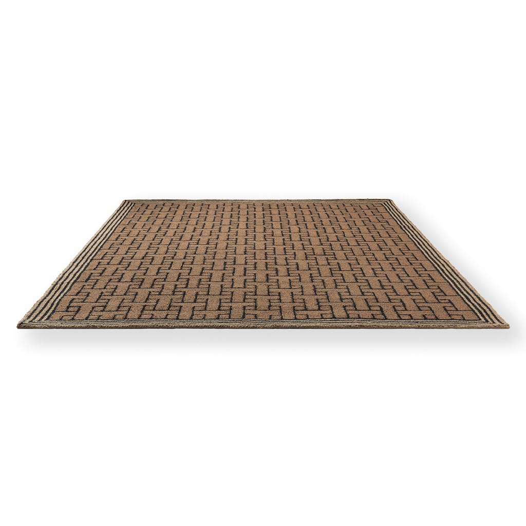 Tapis d’extérieur Monogram brun | Taille: 250 × 350 cm