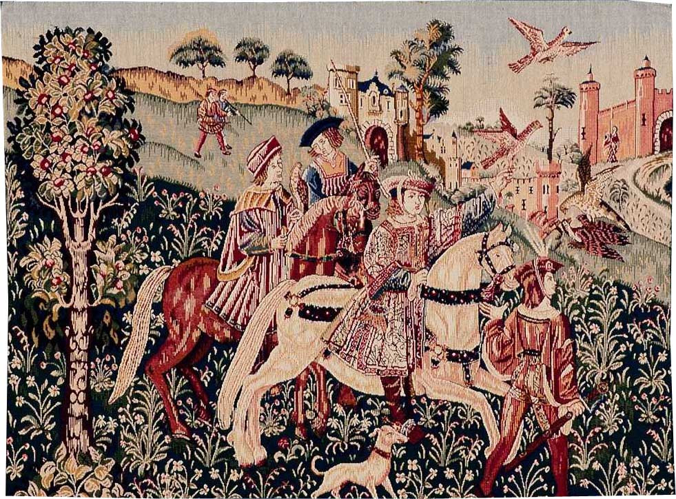 Tapisserie murale Retour de chasse sans bordure | Taille: 75 × 100 cm