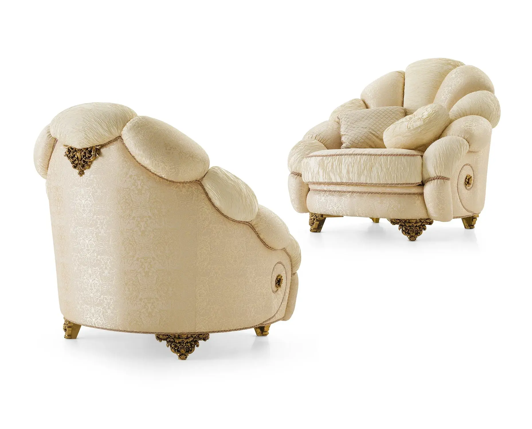 Royal Italiaanse stoffen fauteuil