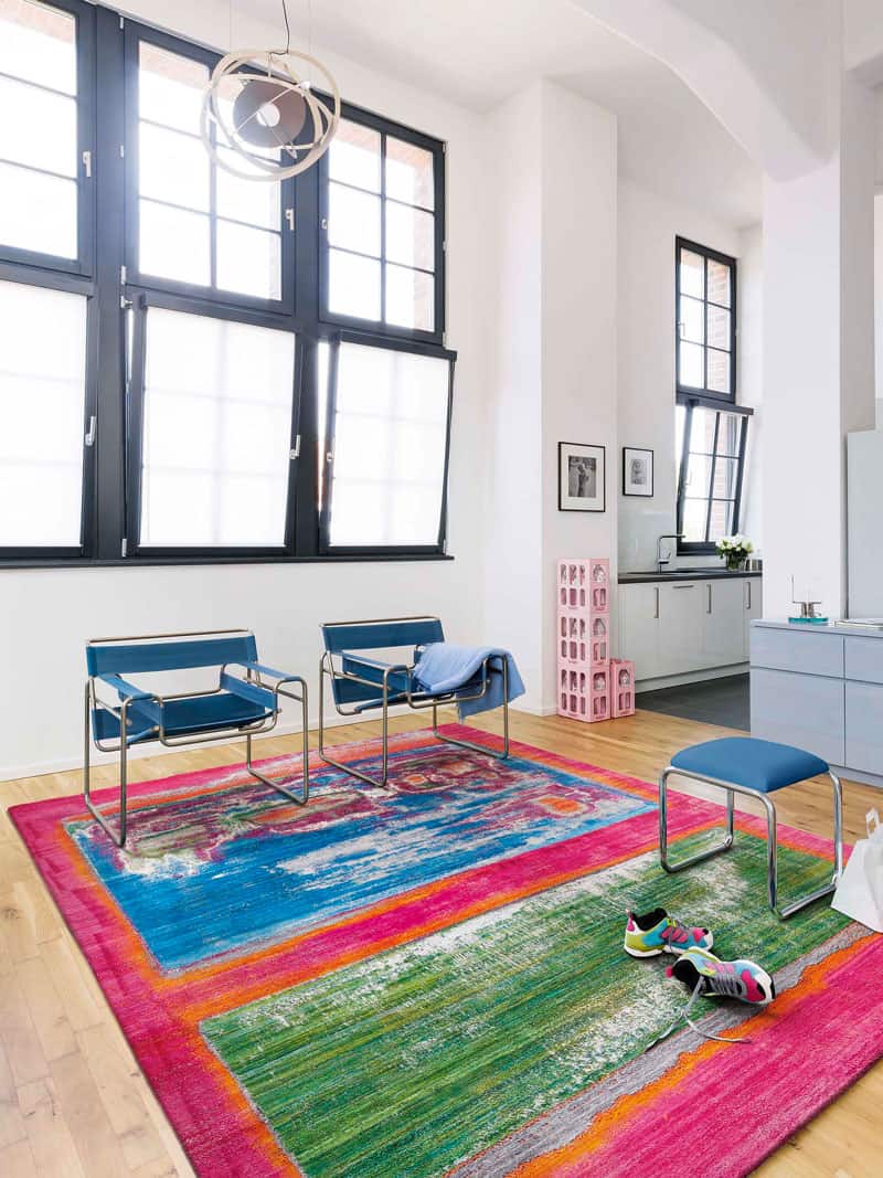 Tapis de luxe fait main Portland Poetry