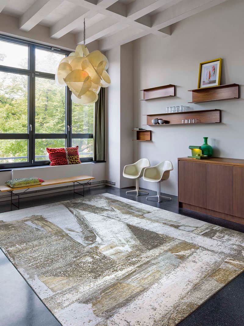 Tapis tissé main Gold