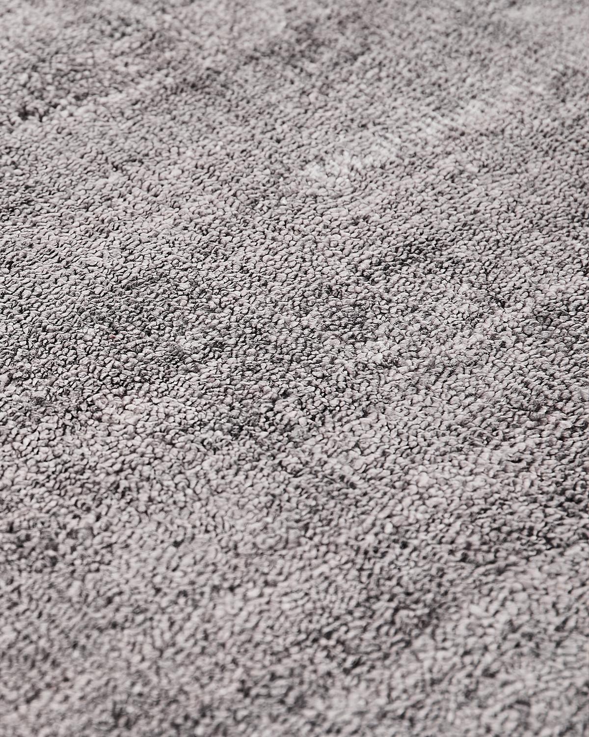 Tapis en soie de bambou argent