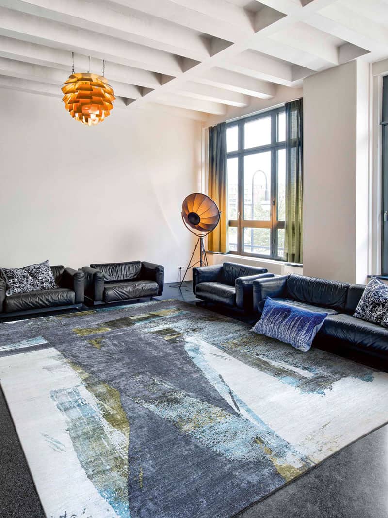 Green Rust handgeweven vloerkleed | Maat: 274 × 365 cm