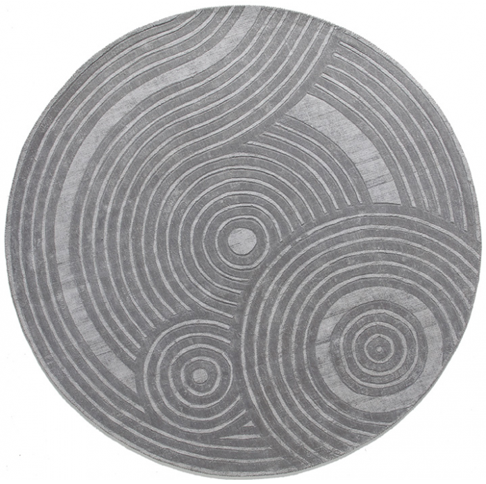 Tapis designer moderne gris | Taille: 160 × 230 cm