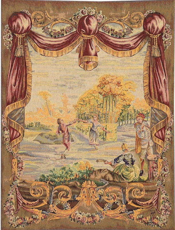 Tapisserie murale Danse au jardin