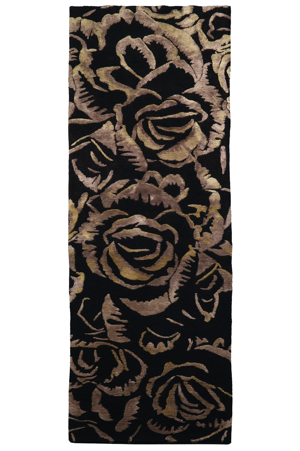 Dark Flower designer vloerkleed
