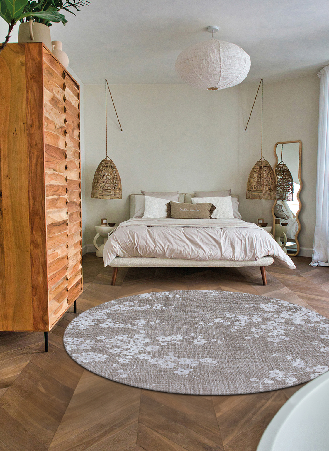 Wet Garden rond vloerkleed | Maat: Ø 140 cm