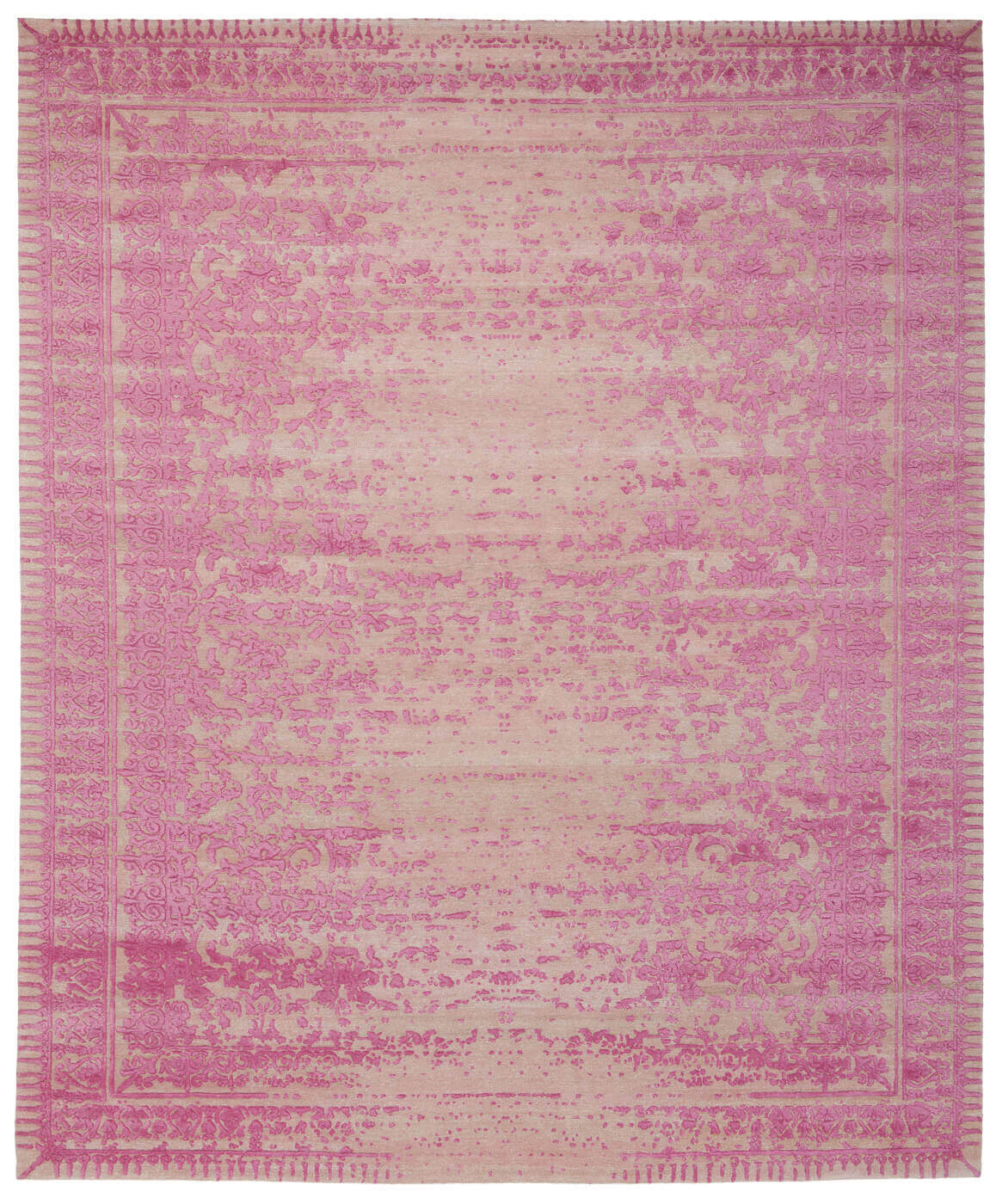Tapis Ferrara Stomped Reverse rose | Taille: 450 × 550 cm