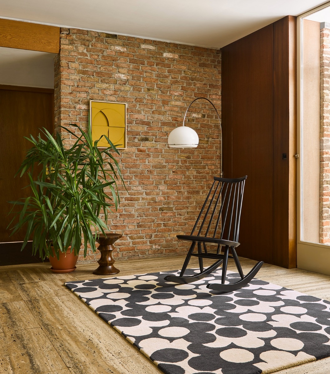Puzzle Flower leisteen vloerkleed | Maat: 250 × 350 cm