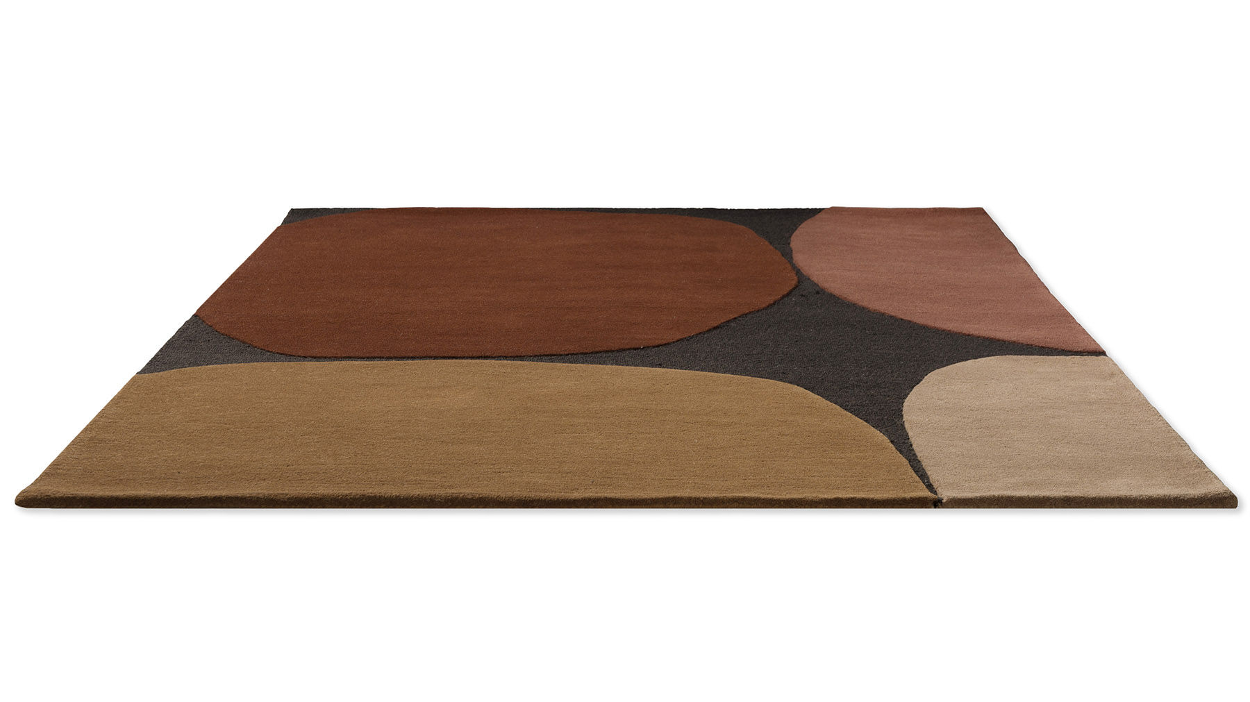 Tapis fait main Decor Plateau terre tufté | Taille: 140 × 200 cm