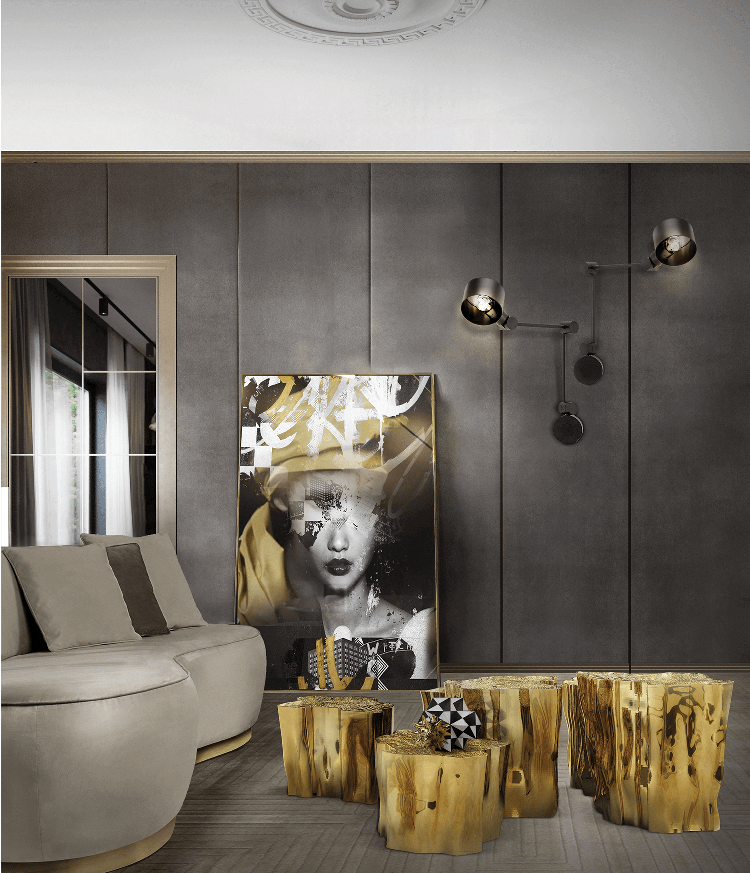 Paradise Series walnoot afwerking salontafel