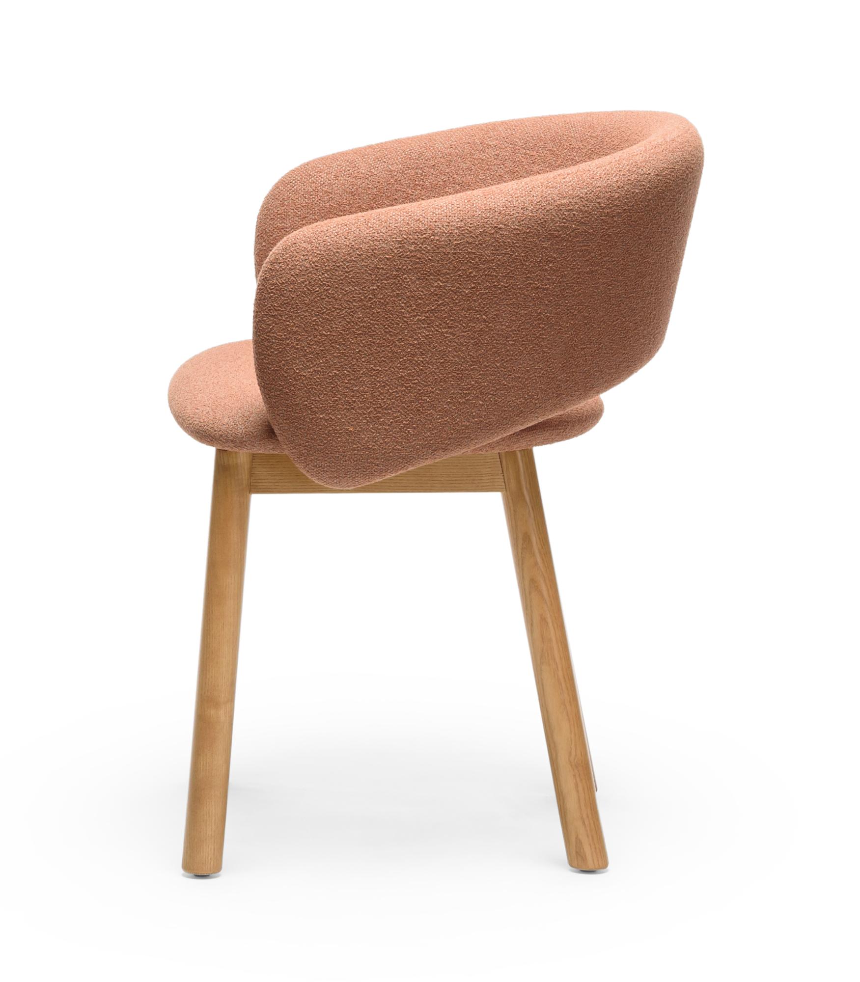 Chaise Bel Terracotta en frêne