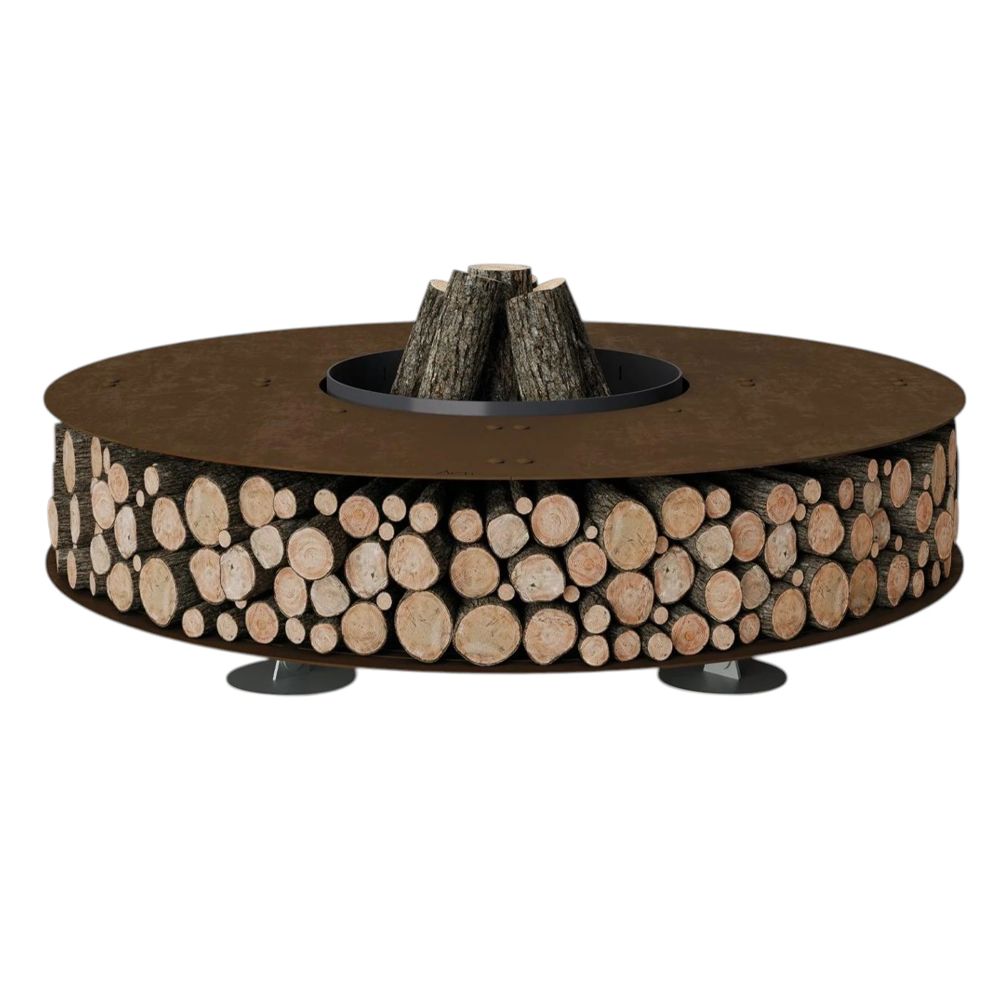 Brasero Zero en acier corten
