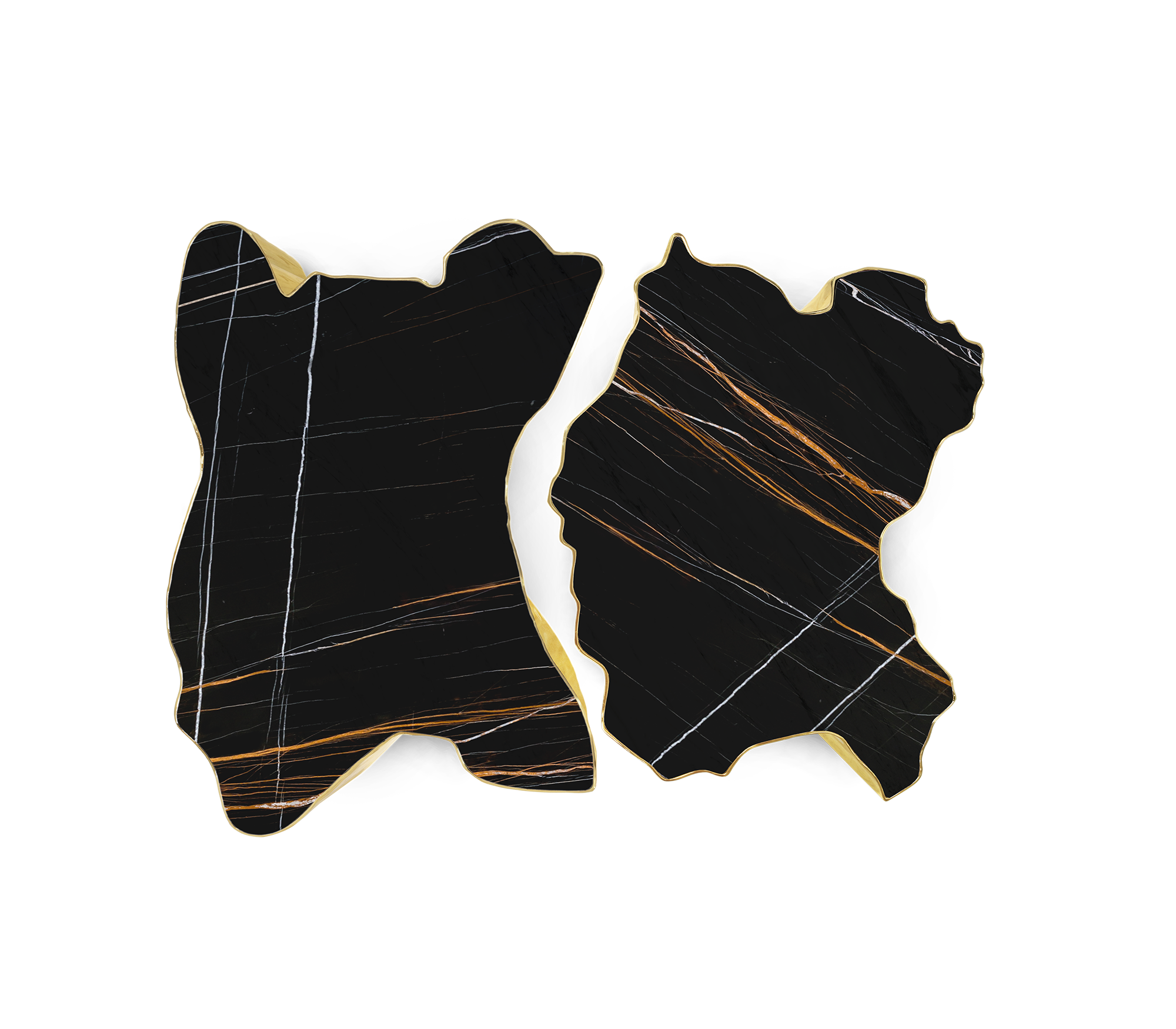 Table Paradise Nero en marbre | Dimensions: B 138 × D 95 × H 36 cm