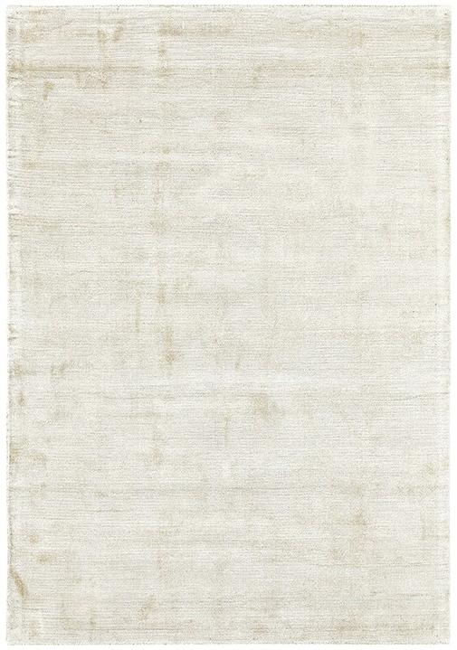 Effen/crème Indiaas handgeweven tapijt | Maat: 140 × 200 cm