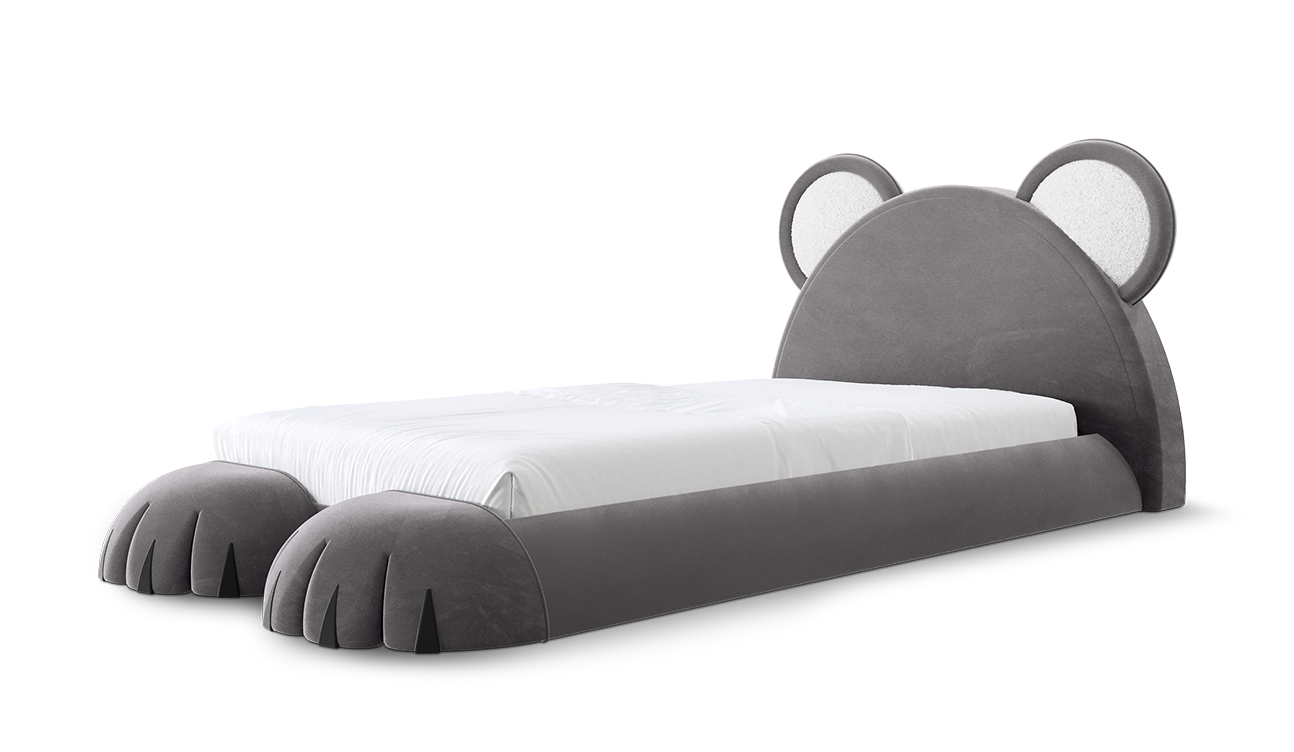 Pluizige welp bed