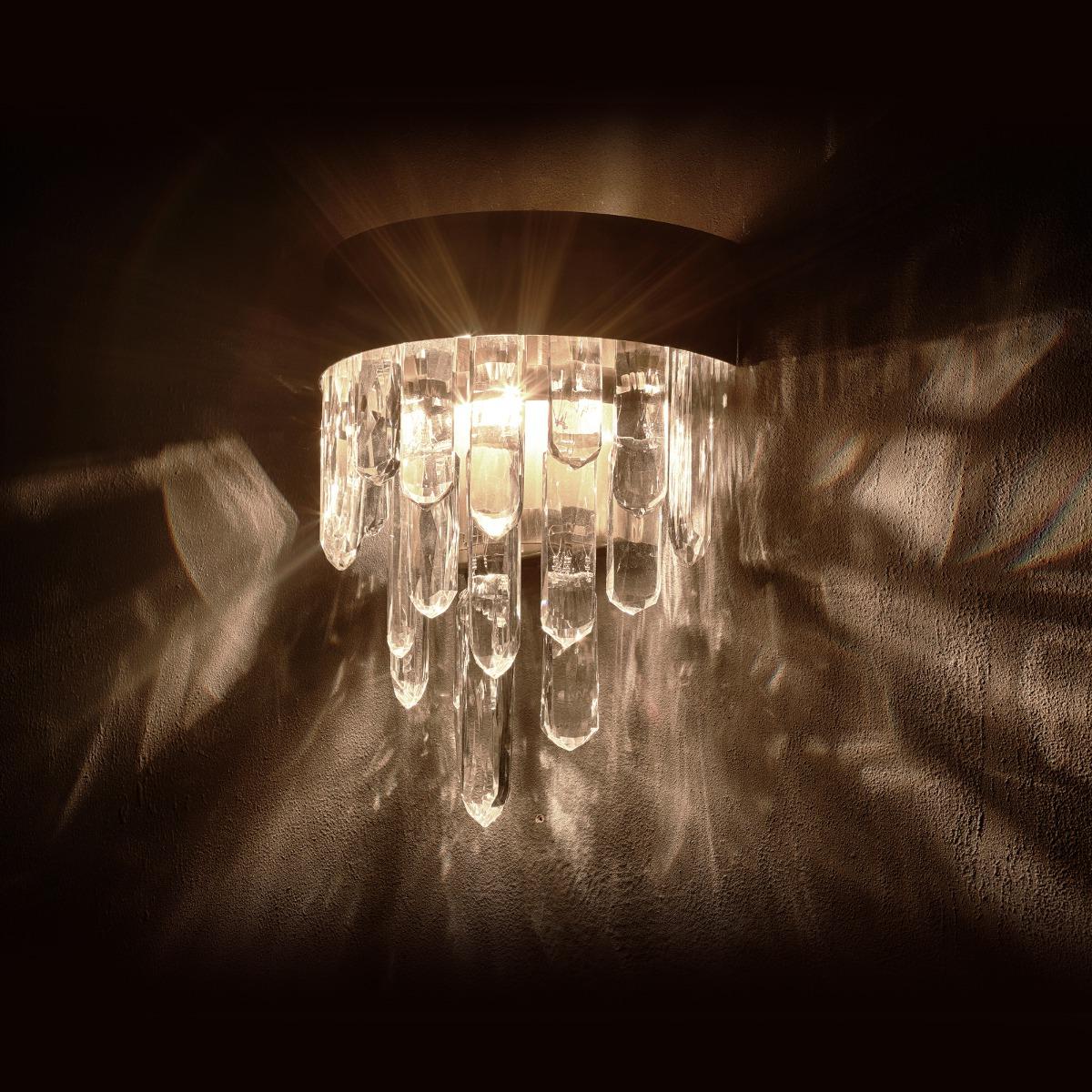 Messing stroom wandlamp