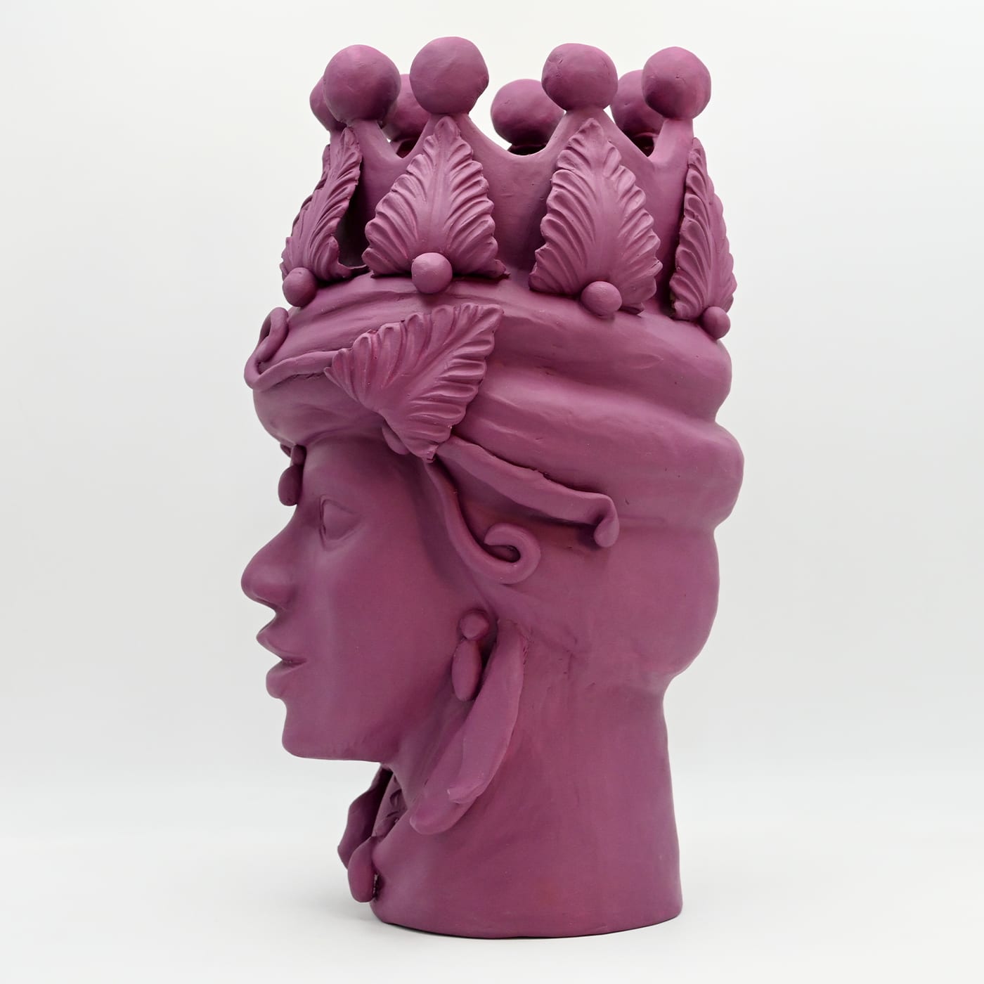 Sculpture artisanale violette Moorkop