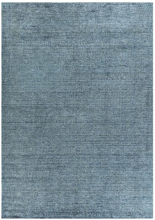 Hand-loom Petrol vloerkleed