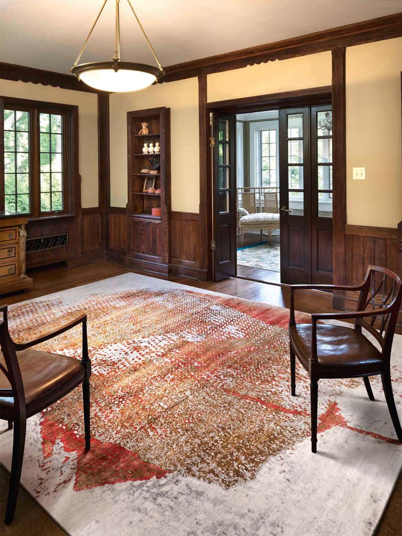 Tapis noué à la main Gold Coral | Taille: 365 × 457 cm