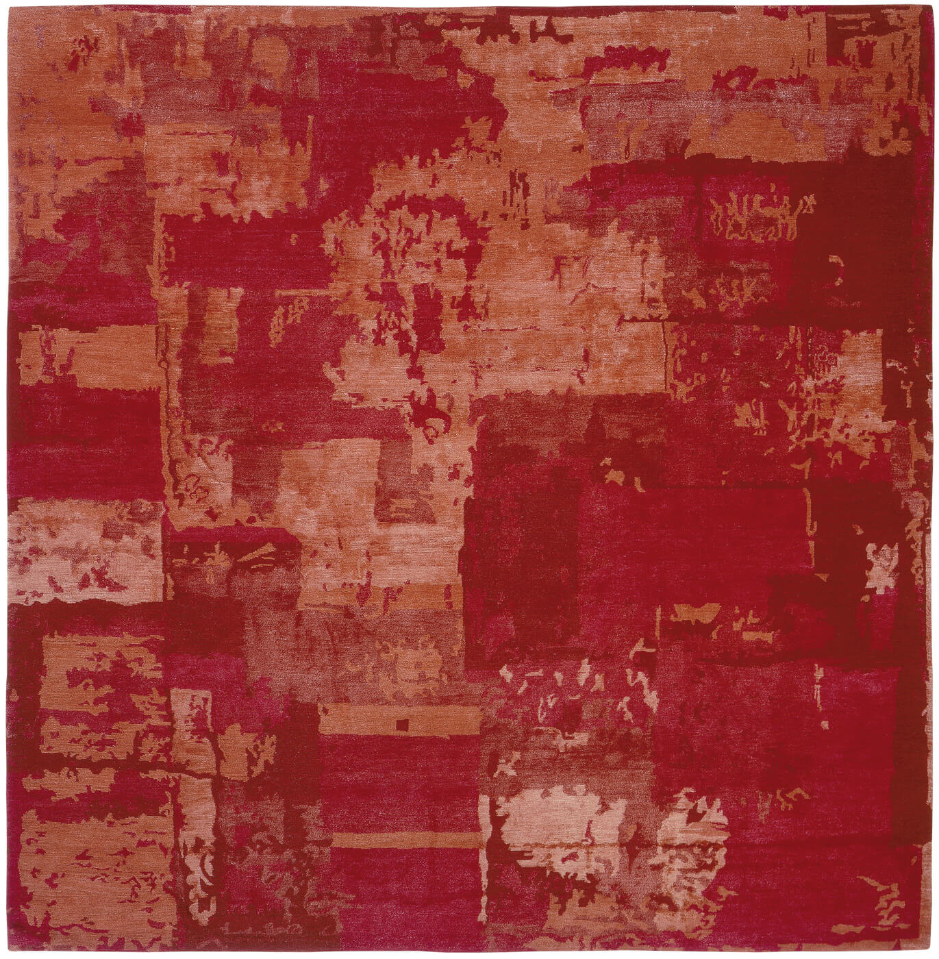 Boro 3 rood tapijt | Maat: 280 × 360 cm