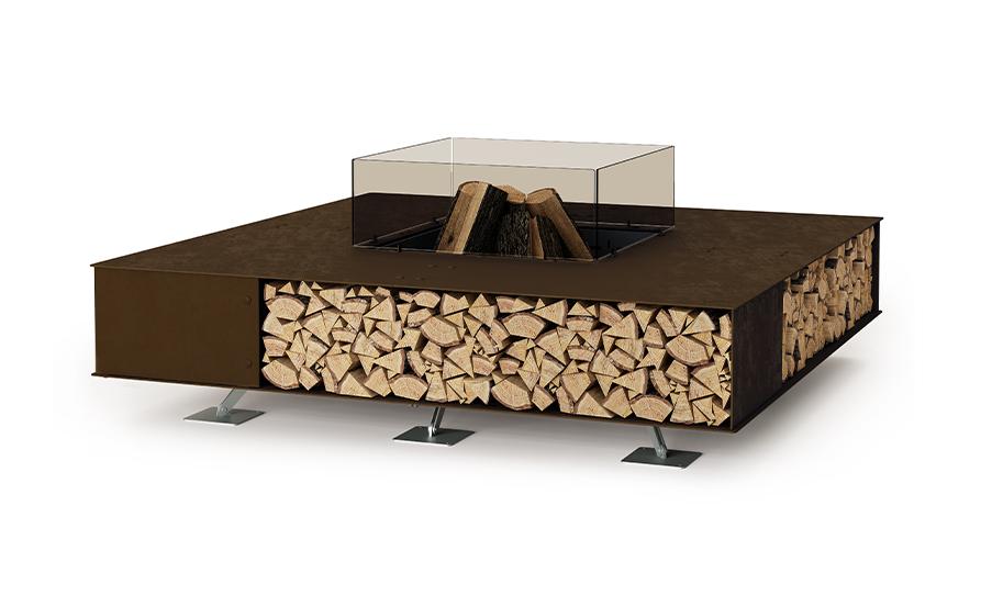 Brasero Toast | Dimensions: 125 × 125 cm | Finition: Zwart