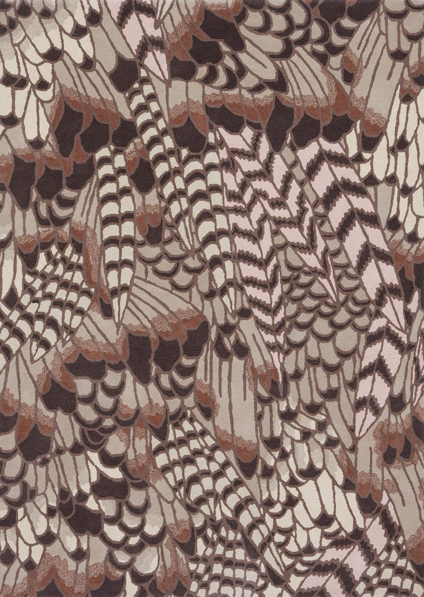 Feathers naturel tapijt | Maat: 250 × 350 cm