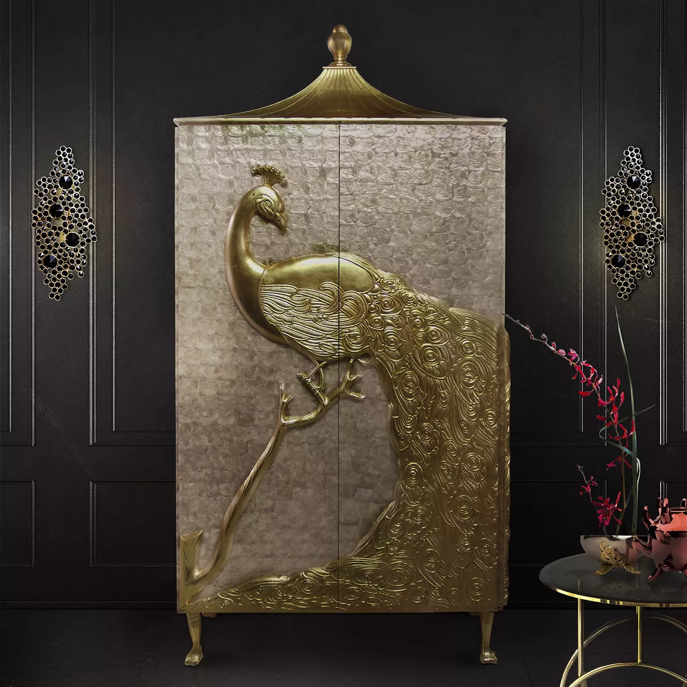 Camilia parelmoer armoire