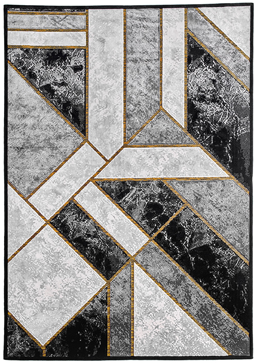 Gabriel designer grijs tapijt | Maat: 195 × 280 cm