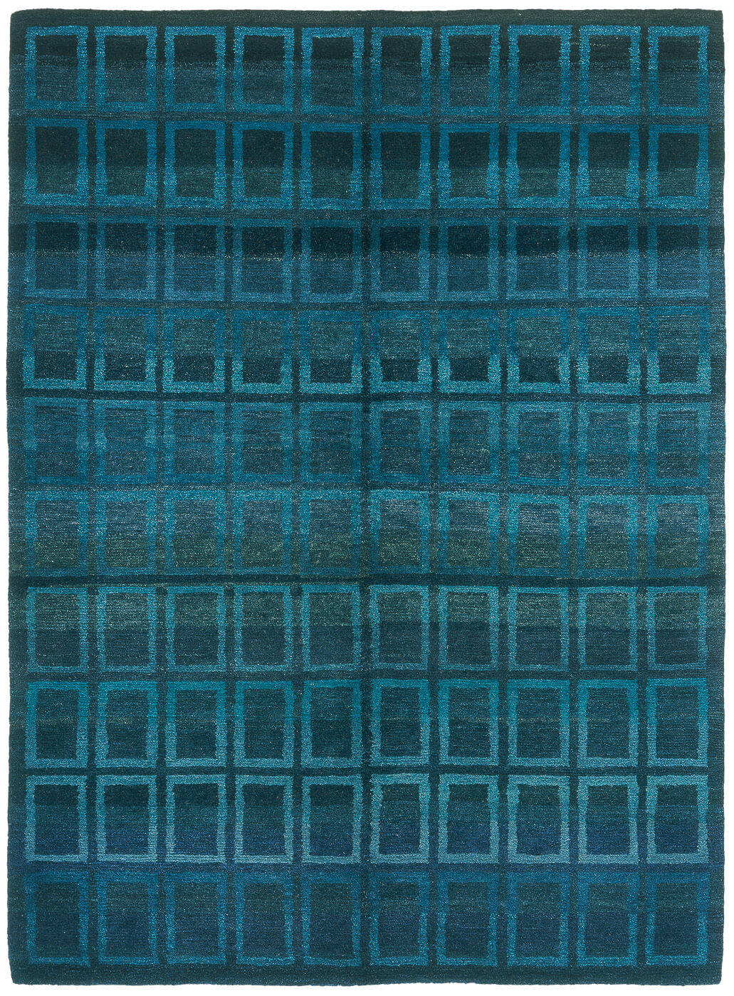 Tapis Gamba Zar Gunti bleu