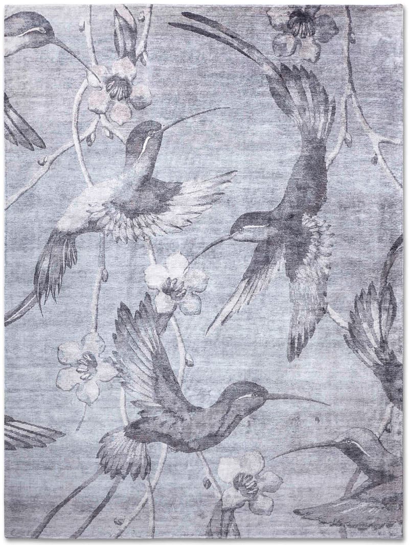 Tapis noué à la main Hummingbirds